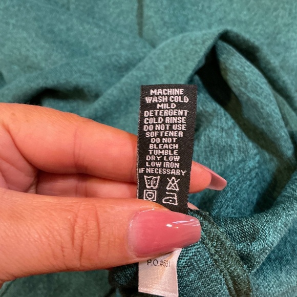 Straight Down Men’s Teal Quarter Zip Pullover Sweatshirt XL Golf Activewear - Picture 8 of 11